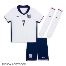 England Bukayo Saka #7 Fußballbekleidung Heimtrikot Kinder EM 2024 Kurzarm (+ kurze hosen)